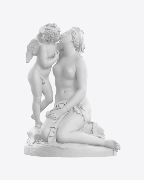 Sculpture of Venus and Cupid PNG