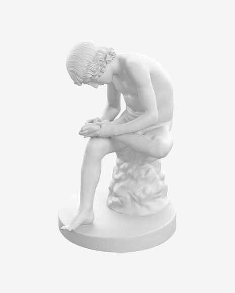 Boy with Thorn Sculpture PNG