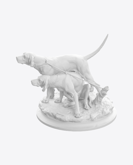 Dogs Sculpture PNG