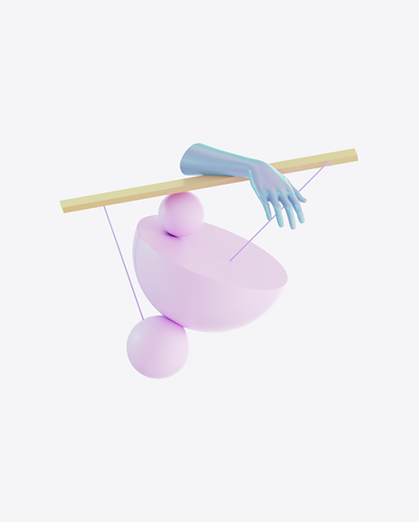 Abstract Set with Body Parts PNG