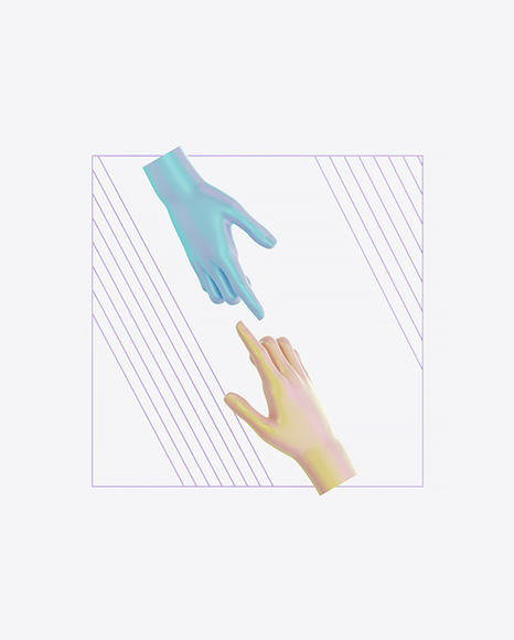 Abstract Set with Body Parts PNG