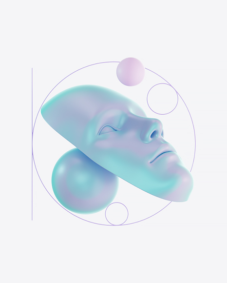 Abstract Set with Body Parts PNG