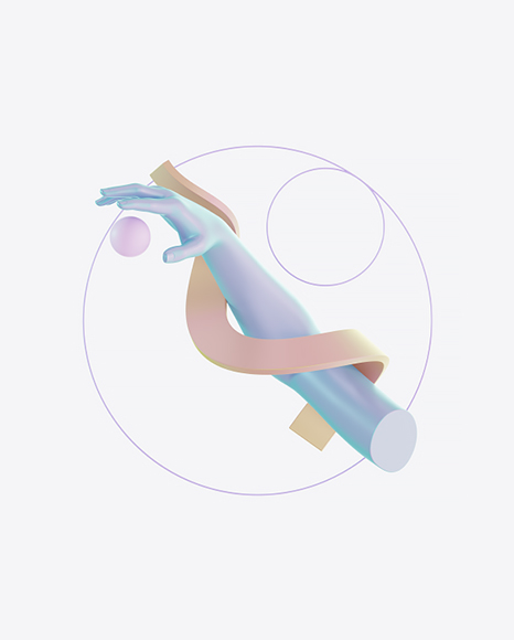 Abstract Set with Body Parts PNG