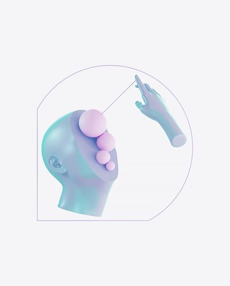 Abstract Set with Body Parts PNG