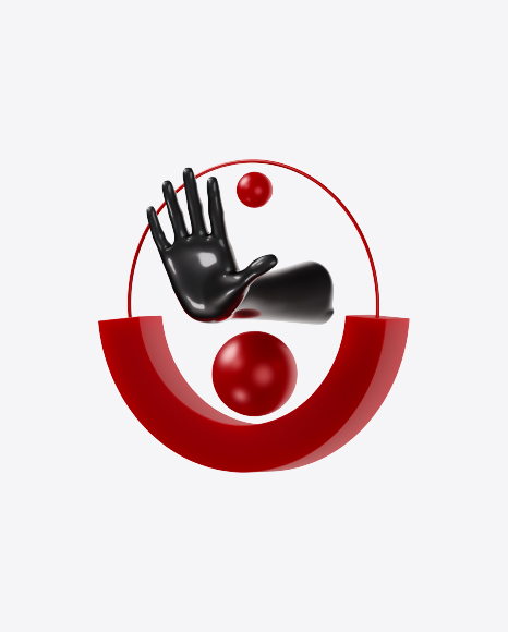 Abstract Set with Body Parts PNG