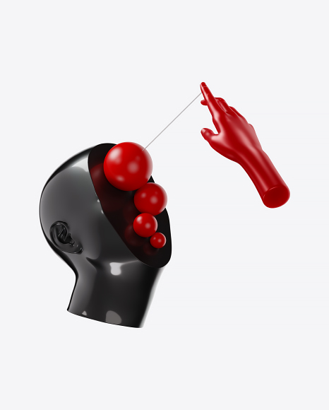 Abstract Set with Body Parts PNG