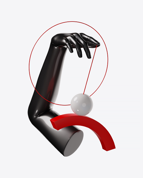 Abstract Set with Body Parts PNG