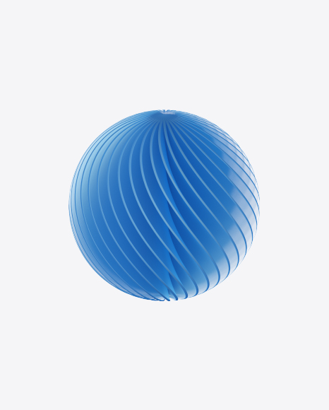 Spiral Sphere Shape PNG
