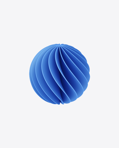 Spiral Sphere Shape PNG