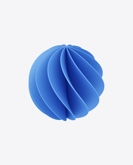 Spiral Sphere Shape PNG
