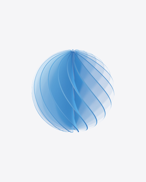 Spiral Sphere Shape PNG