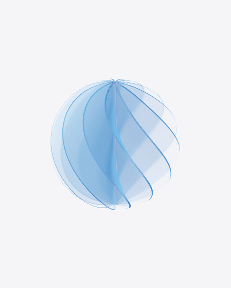 Spiral Sphere Shape PNG