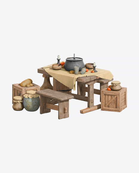 Wooden Table Set