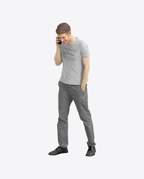 Man Speaking on the Phone