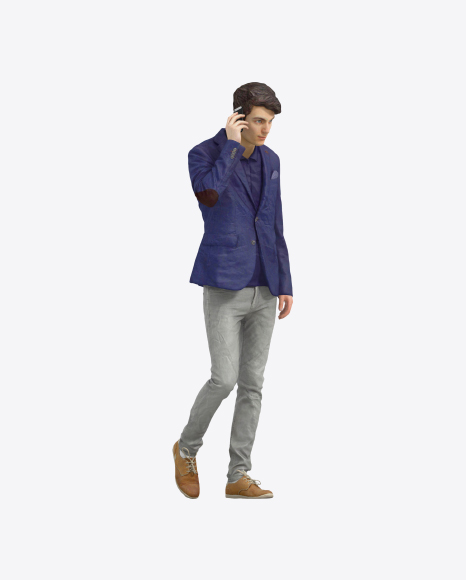 Man Speaking on the Phone