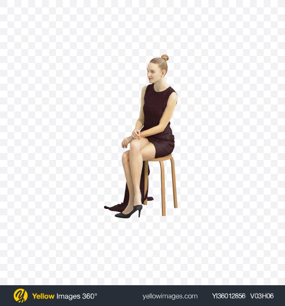 Download Woman Sitting Transparent PNG on YELLOW Images