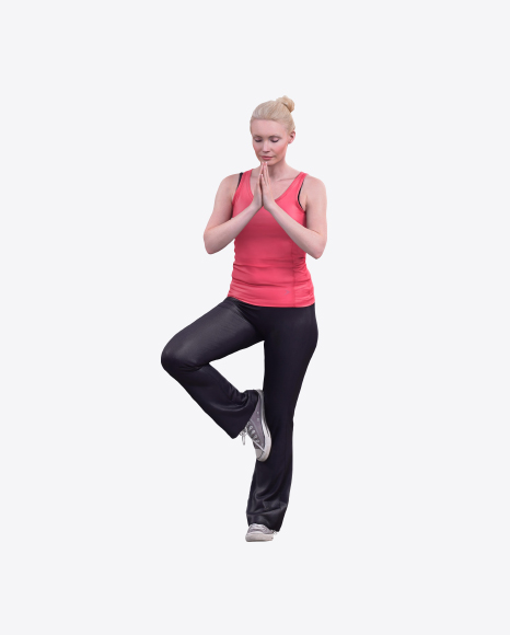 Woman Practicing Yoga