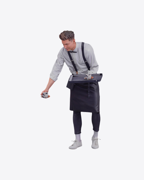 Waiter Offering Cup