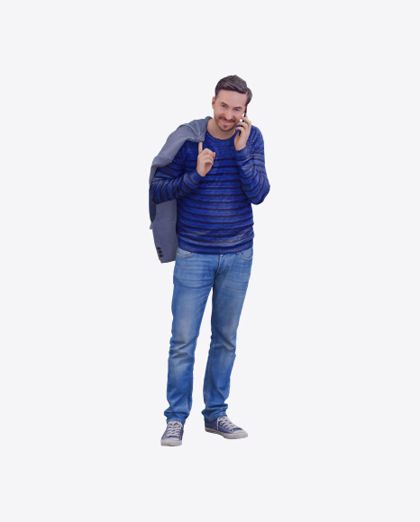 Man Speaking on the Phone