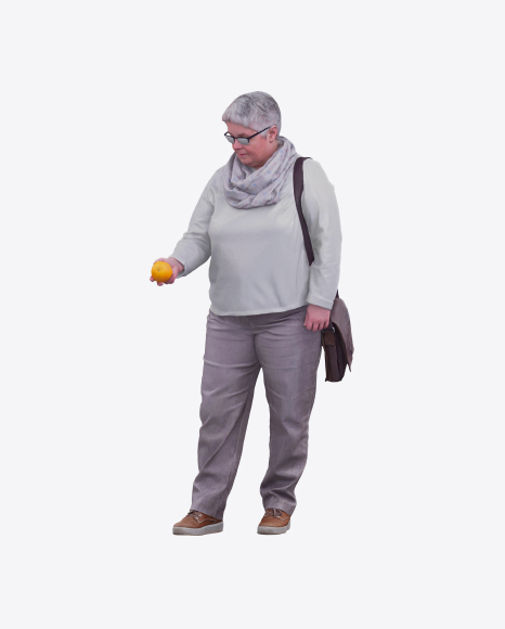 Woman Holding Orange