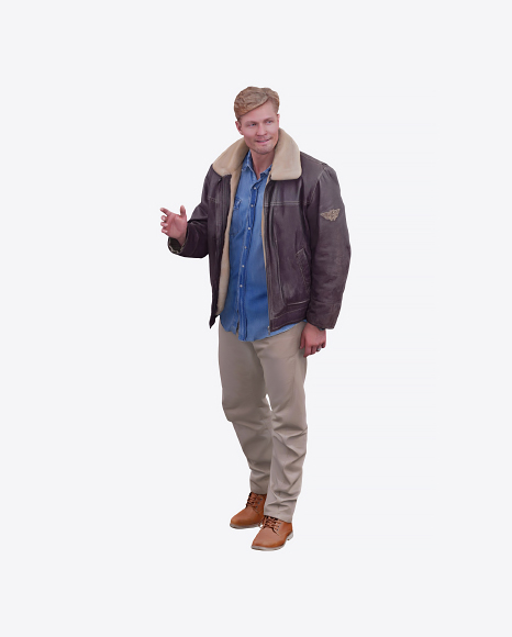 Man Waving Hand