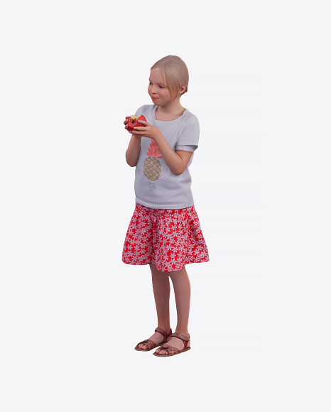 Girl Eating Apple