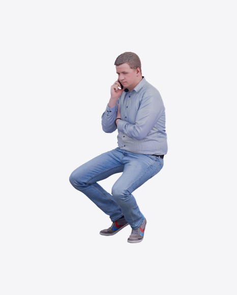 Man Speaking on the Phone
