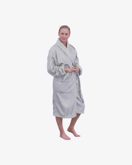 Woman in Bathrobe