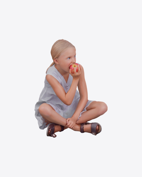 Girl Eating Apple