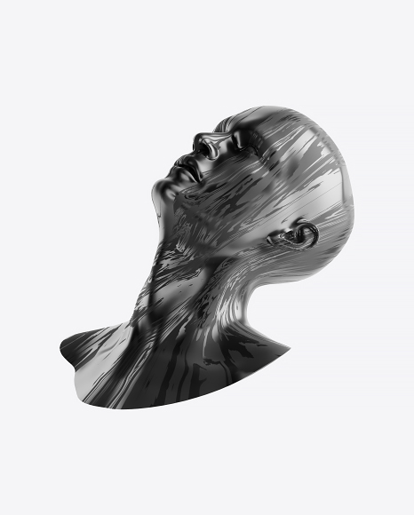 Abstract Head Sculpture PNG