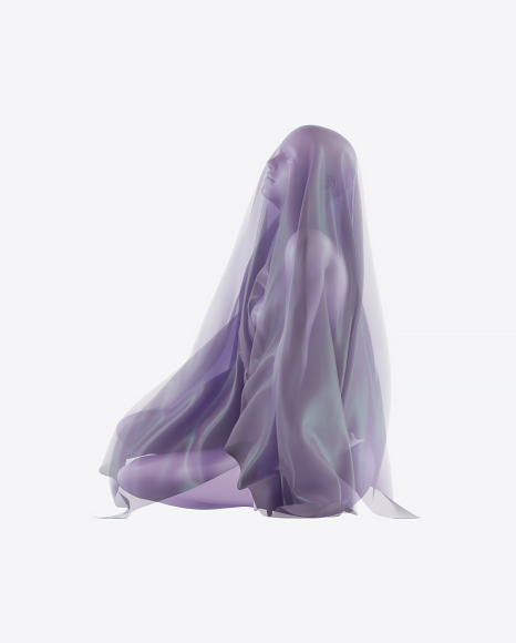 Abstract Body Under Veil PNG