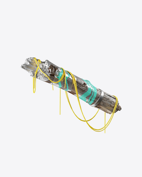 Abstract Log with Ropes PNG