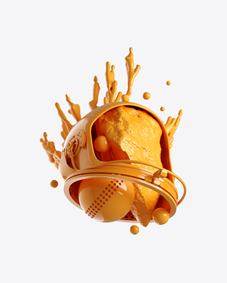 Abstract Set with Space Helmet PNG