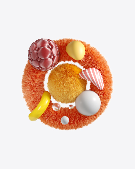 Abstract Orange Set PNG