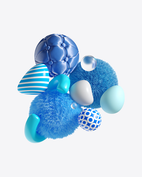 Abstract Blue Set PNG