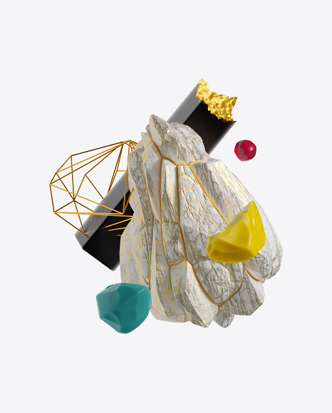 Abstract Set with Stones PNG