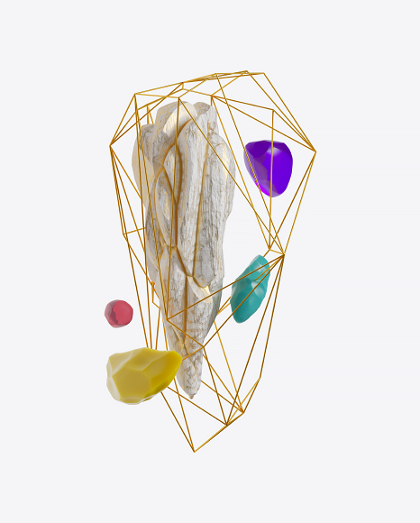 Abstract Set with Stones PNG