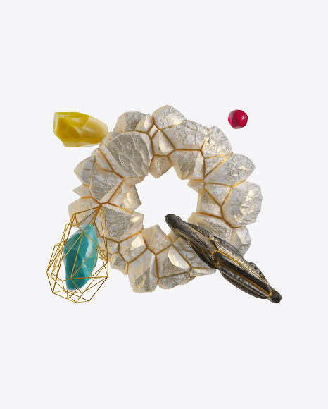 Abstract Set with Stones PNG