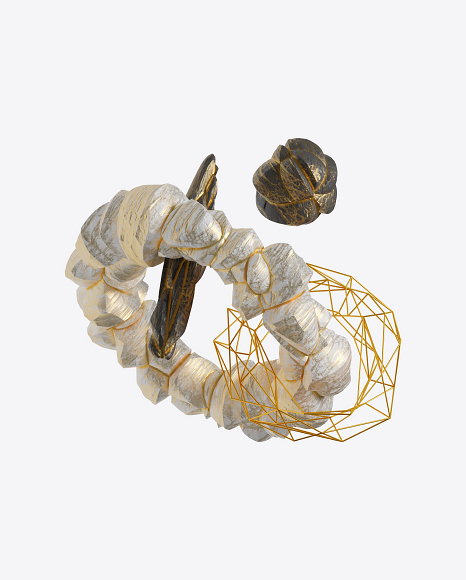 Abstract Set with Stones PNG