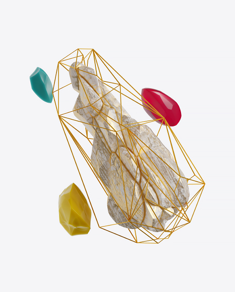 Abstract Set with Stones PNG