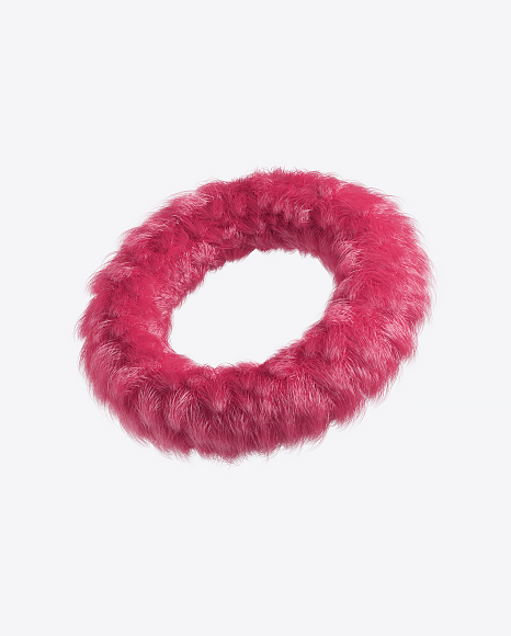 Pink Fur Torus PNG