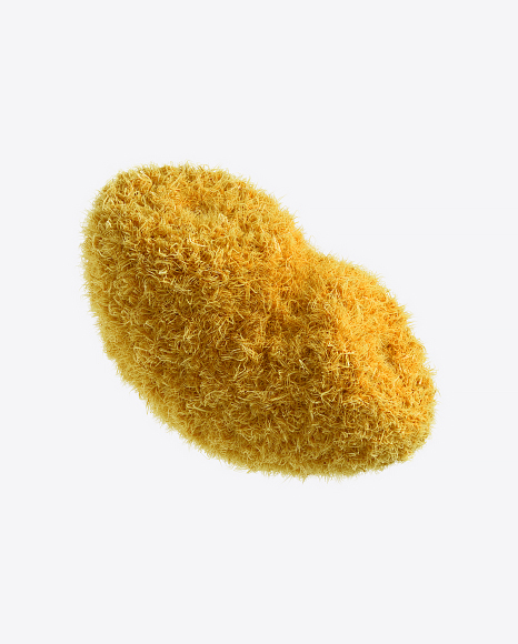 Yellow Fur Shape PNG