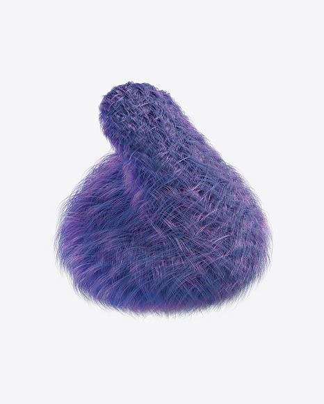 Purple Fur Shape PNG