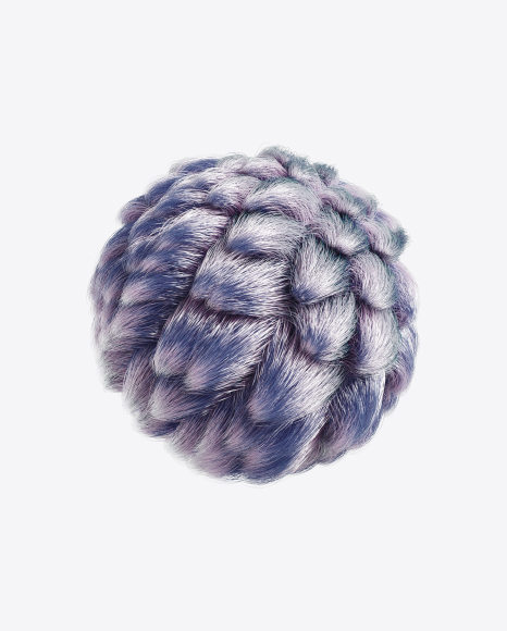 Purple Fur Sphere PNG