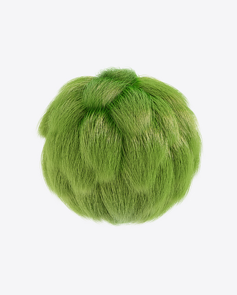 Green Fur Sphere PNG