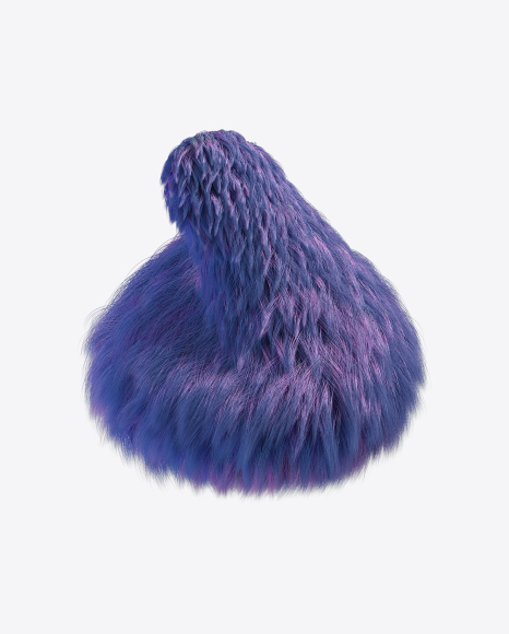 Purple Fur Shape PNG