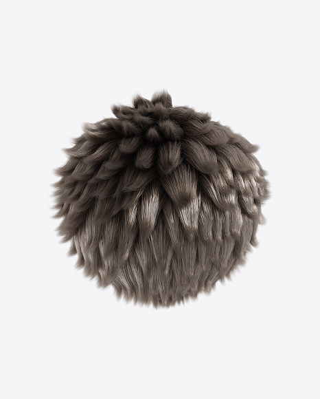 Brown Fur Sphere PNG