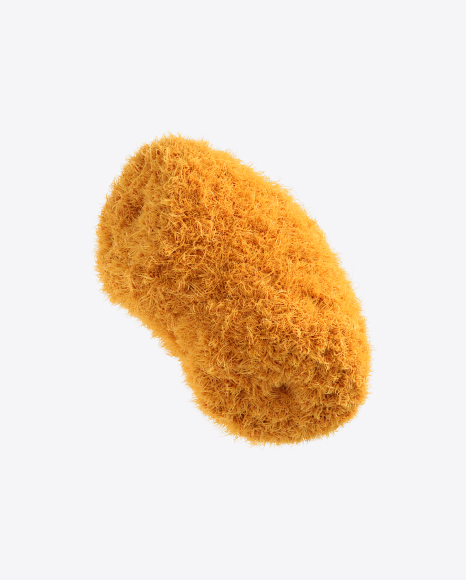 Yellow Fur Shape PNG