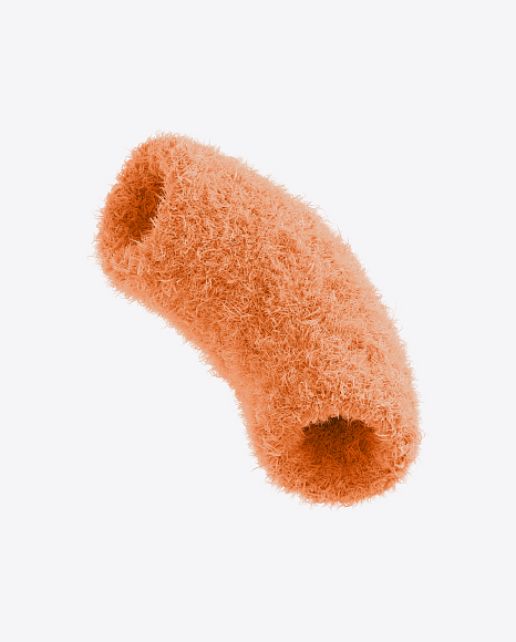 Orange Fur Shape PNG