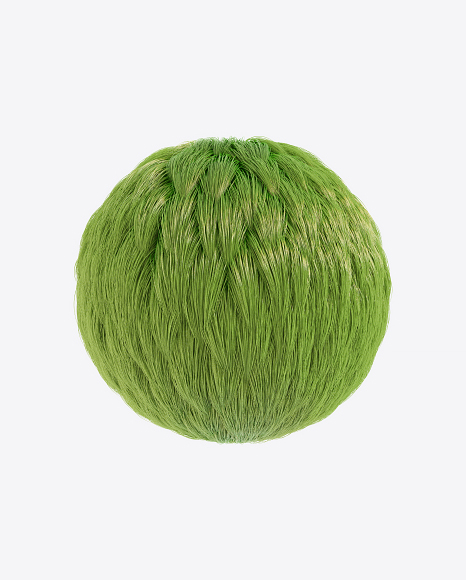 Green Fur Sphere PNG
